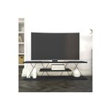 Mueble de TV con 3 Estantes, Soporte para TV en Color Antracita 120x30x33cm - Ideal para Salón y Sala de Estar